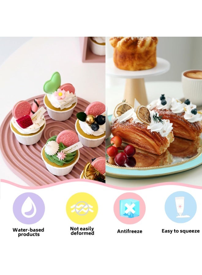 DUNISO Whipped Cream Glue Clay, DIY Making Art Craft Kit with Piping Tip for Handmade Phone Case, Mirror, Jewelry, Accessories, Homemade Decoration (White) - Image 3